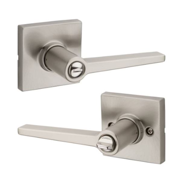 Weiser Safe Lock Daylon Satin Nickel Bed/Bath Privacy Interior Door Handle Lot of 6