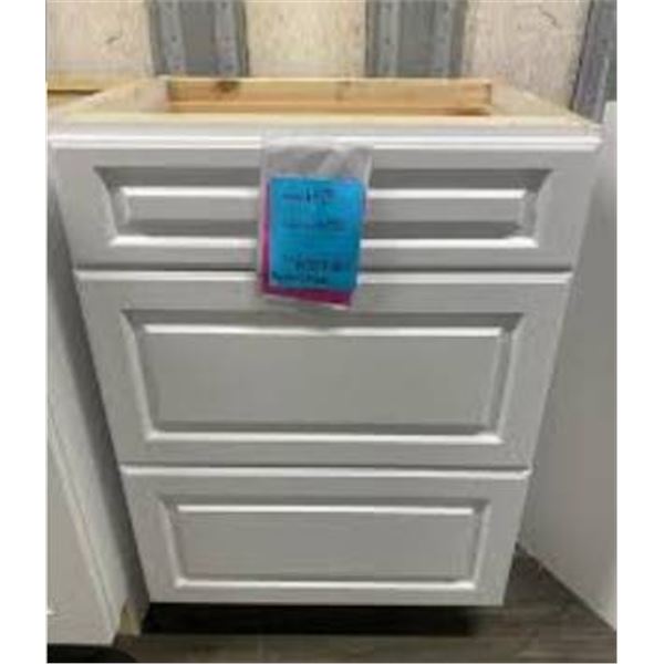RW-FA24DRAWER Rsd White 3 Drawer Bank 24 Unit
