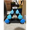 Image 1 : 6-Piece Dumbbell Set with Stand, 2 lb, 3 lb, and 4 lb Weights