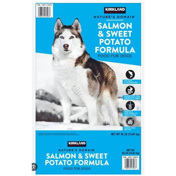 Kirkland Signature Salmon and Sweet Potato Dog Food – 15.87 kg