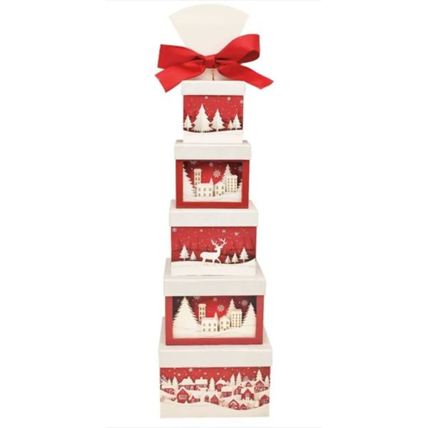 Festive Treat Tower with Assorted Snacks 1.7kg