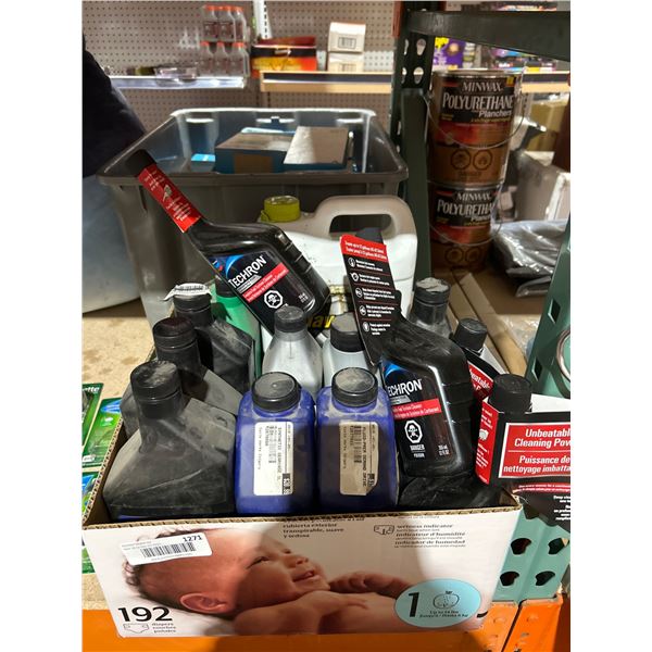 Lot of Assorted Automotive and Marine Lubricants, Cleaners, and Coolants