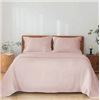 Image 1 : Comfy Bamboo World 8800 Gold Series Queen Sheet Set, 4 Pieces – Pink