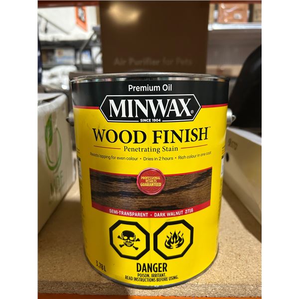 Minwax Wood Finish Penetrating Stain, Dark Walnut, 3.78L