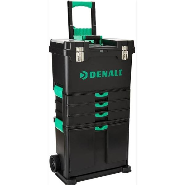 Denali Modular Tool Storage System With Drawers and Rolling Base 46L x 25.4W x 82H Centimetres