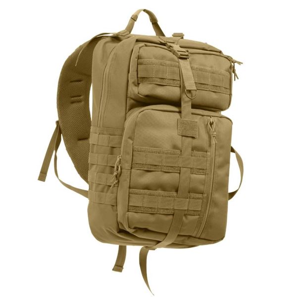 Rothco Tactical Transport Pack in Coyote Brown with Multiple Compartments