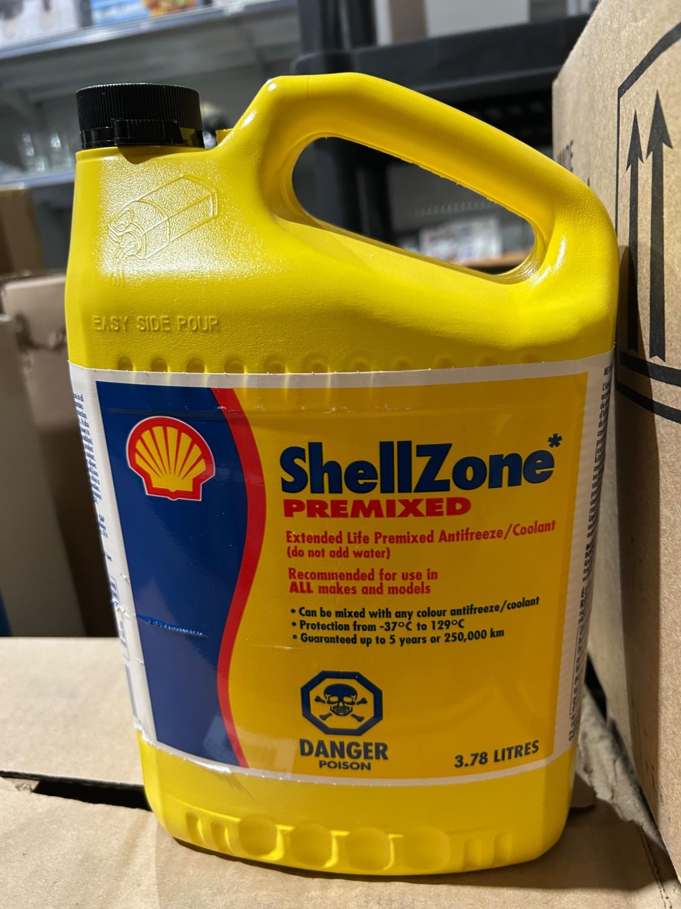 ShellZone Premixed Antifreeze Coolant 3.78 L – Set of 4 Units