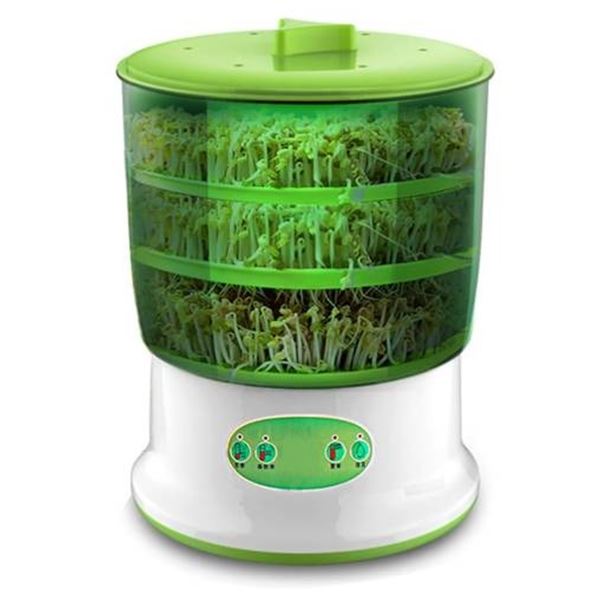 3 Gear Sprouts Machine With 20W Power, Green & White