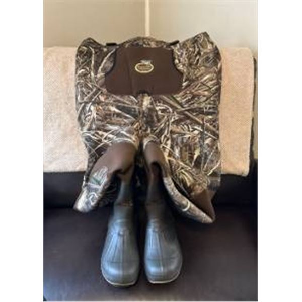 Max-4 Neoprene Bootfoot Waders with Waterfowl Wading System Branding – Size 10 Boot