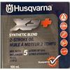 Image 1 : Husqvarna XP+ Synthetic Blend 2-Stroke Oil 100mL Bottles (Pack of 30)