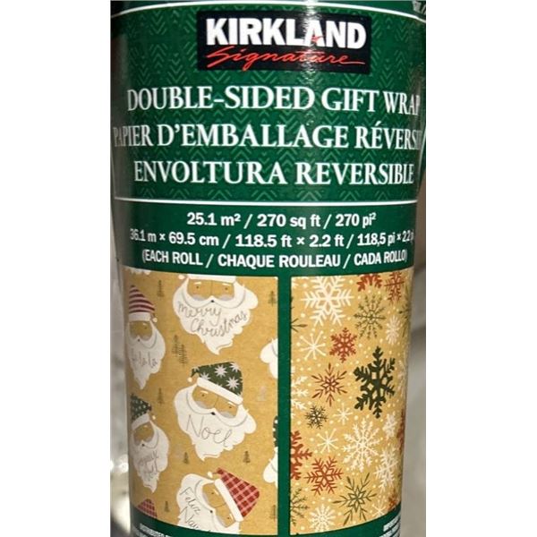 Kirkland Double-Sided Gift Wrap Roll, 270 Sq Ft