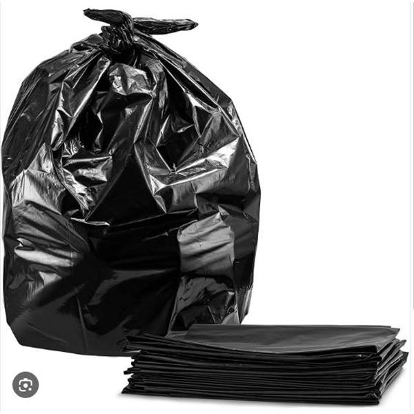 MDF 35×50 Black Bags with Strong Strength Rating, Made in Canada