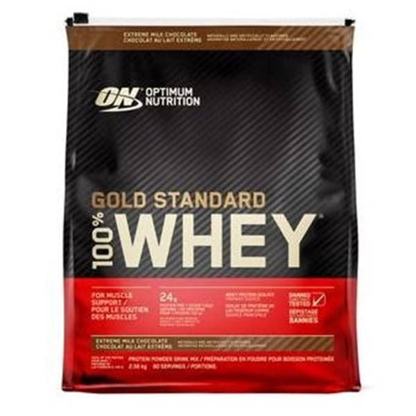 100 Percent Gold Standard Whey Protein Powder 2.56 kg Extreme Milk Chocolate