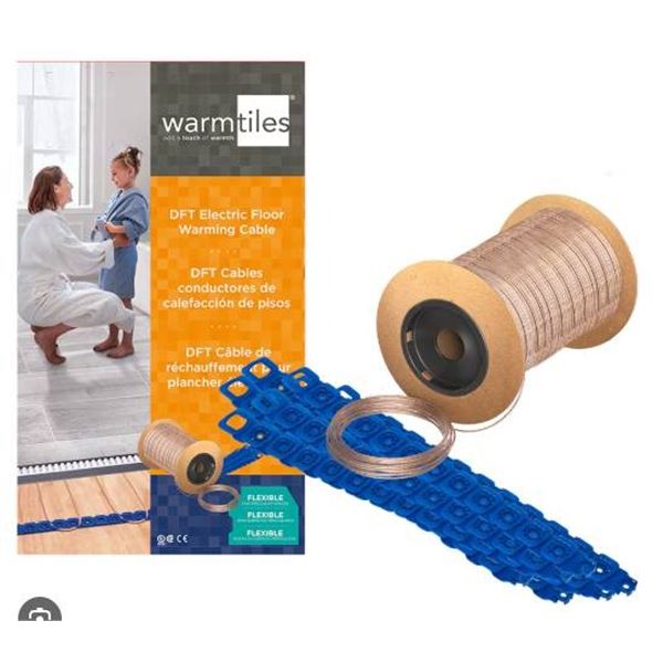 Warmtiles DFT Electric Floor Warming Cable, Model DFT1039, 120VAC