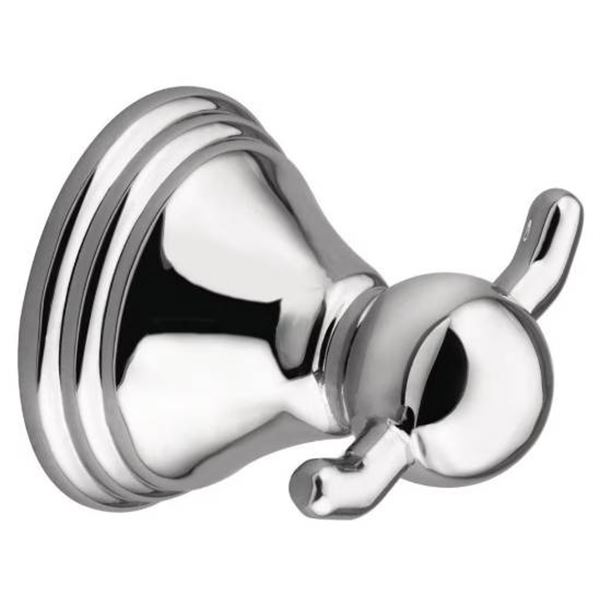 3 Moen Preston DN8403CH Double Robe Hooks in Chrome Finish