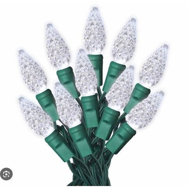 Sylvania Pro Decoration Series 200 LED C6 Lights with Multicolor Bulbs