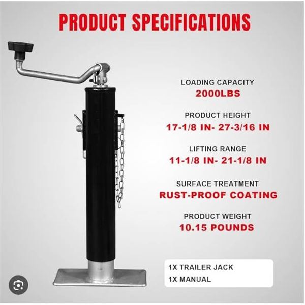 Torin Sport Utility Jack with 2000-lb Load Capacity