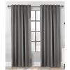 Image 1 : Lot of 2 – ThermaPlus Baxter Total Blackout Curtain, 52 x 84 Inches, Gray