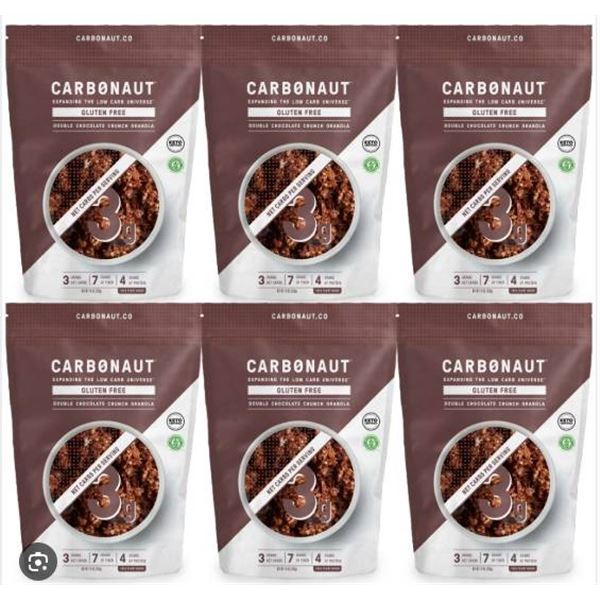Carbonaut Gluten Free Double Chocolate Crunch Granola 6X283G