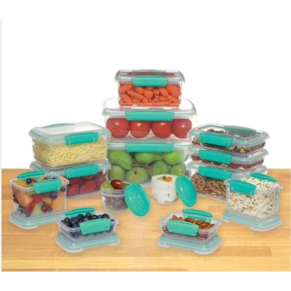 Sistema 28-Piece Food Storage Container Set with Clip Lids