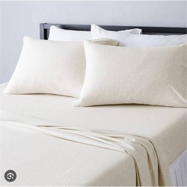 6-Piece Cotton Knit Queen Sheet Set