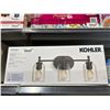 Image 2 : Kohler Orime Matte Black 3-Light Sconce With Clear Glass Shades