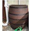 Image 1 : Half-Barrel Style Rain Barrel with Hose and Installation Guide