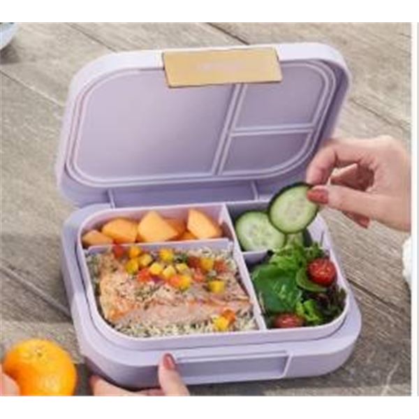 Lot of 2 – Bentgo Kids Lunch Box with Multi-Compartment Design, Plastic Construction