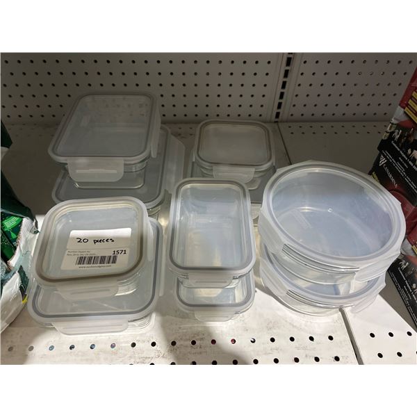 20 pc set Plastic Food Storage Containers with Lids