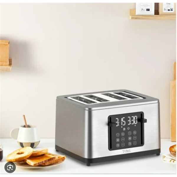 T-Fal Digital 4-Slice Toaster with Touch Controls