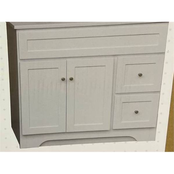 Homebase 36-Inch Madeline Vanity NO TOP, ONLY CABINET BASE