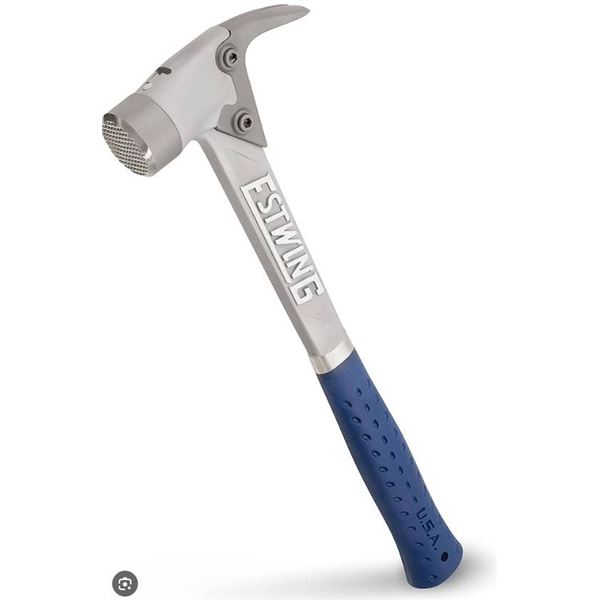 Estwing 14oz AL-Pro Forged Framing Hammer with Steel Face and Interlocking Claw