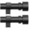 Image 1 : Umbra 2-Pack Curtain Rods, Black, 107 cm to 274 cm Adjustable Length