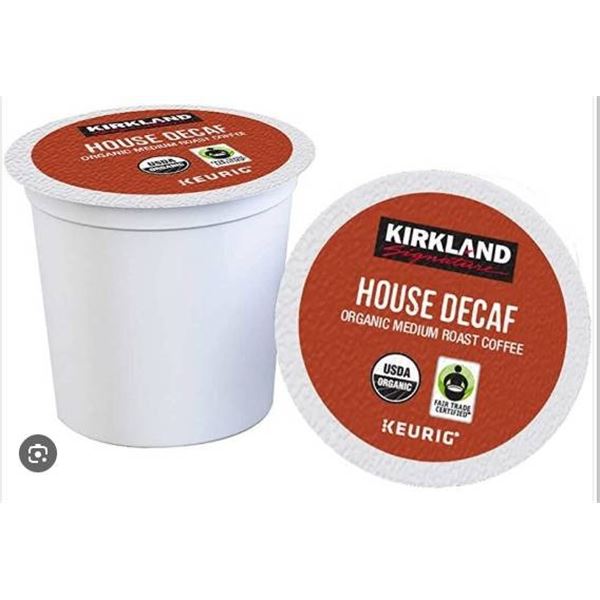 Kirkland Signature House Decaf Coffee Organic, 120 K-Cup Pods, 1.12 kg