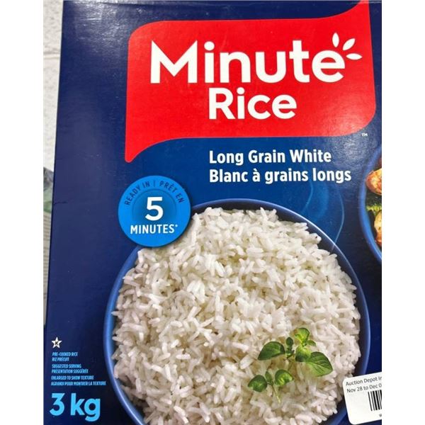 Minute Rice Long Grain White 3kg Pack