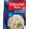 Image 1 : Minute Rice Long Grain White 3kg Pack