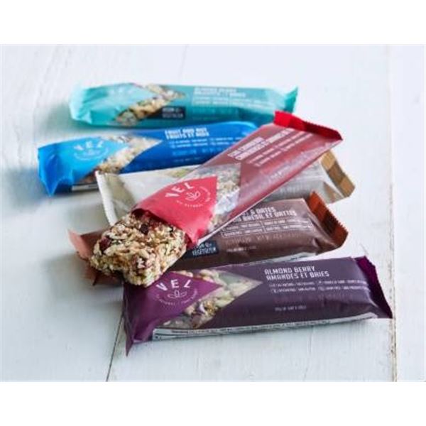 VEL Be Well Snack Bars, 21 x 40 g, Almond Cranberry, Fruit & Nut, Brazil Nut & Date Variants