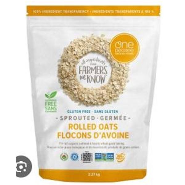2.27 kg Gluten-Free Rolled Oats with Non-GMO Certification
