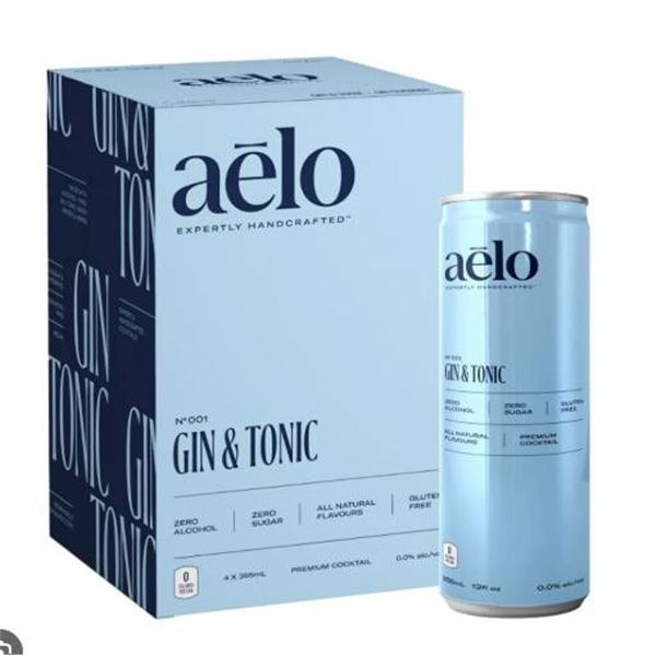 Aelo Non-Alcoholic Gin and Tonic 12x 355 mL