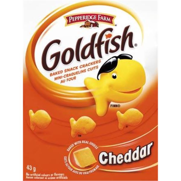 Goldfish Cheddar Snack Packs 24x43g