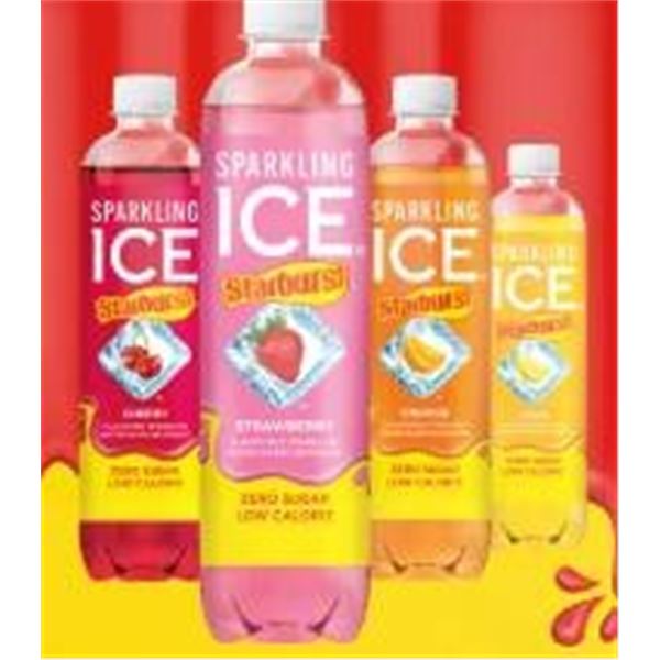 Sparkling Ice Starburst Flavored Sparkling Water, 24×502 mL