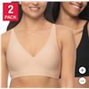 Image 1 : Buffalo David Bitton 2-Pack Wire-Free Seamless Bras – Size S/P