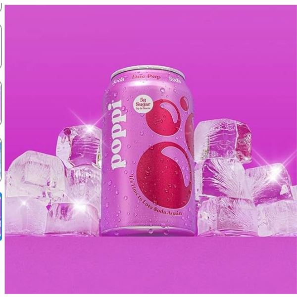 Poppi 12-Pack 355ml Soda Beverages – Doc Pop Flavor