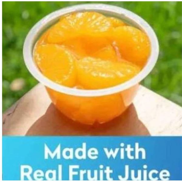 Dole Mandarin Oranges in Fruit Juice Cups – 20 Pack x 107ml