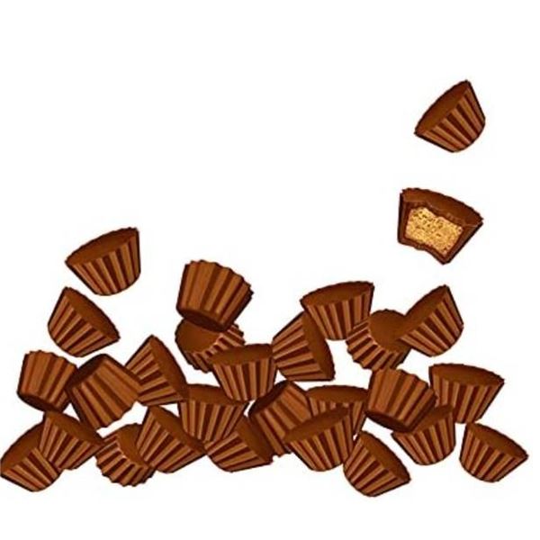 Reese’s Minis, Chocolate Peanut Butter Cups, 104g, Candy Pack Lot of 6