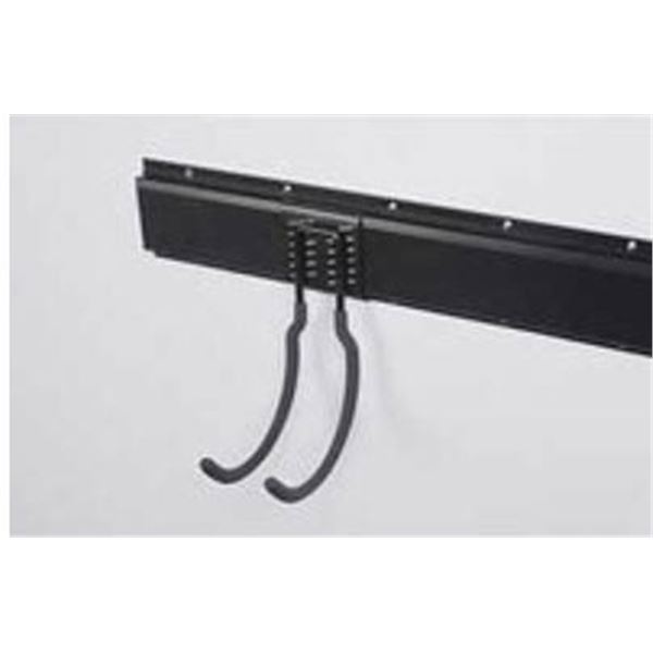 Lot of 6 Onward Curved Hooks, 3-1/8″ x 6-7/8″, Black