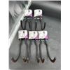 Image 2 : Lot of 6 Onward Curved Hooks, 3-1/8″ x 6-7/8″, Black