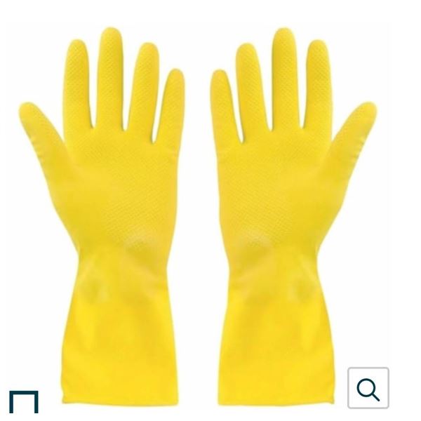 Lot of 10 Coop Gold Latex Gloves, Medium, 1 Pair Each