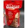 Image 3 : Lot of 3 Hartz Oinkies Porkalicious Mini Twists 32-Pack Dog Chew Treats