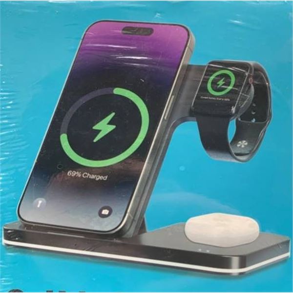 3-in-1 Night Light Foldable Wireless Charger, Model MI-Q1S08